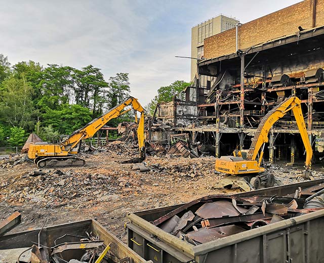 Demolition of the ČSA screening plant